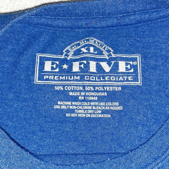 Kansas University Jayhawks Blue Graphic T-Shirt - Gear For Sports - Men's XL - Picture 3 of 4